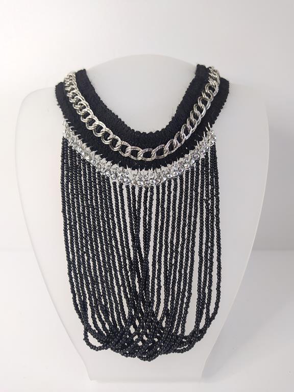 Kolye Gerdanlık Kadın Choker Bohem Kolyeler El Yapımı Uzun Püskül Boncuklar Bayan Kolye Takı Tasma  
