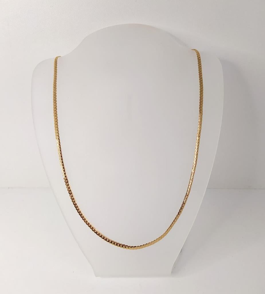 Kolye İtalyan Yassı 3 mm Paslanmaz Çelik 316 Kolye Kadın Erkek Unisex 