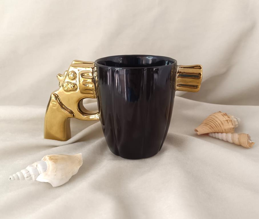 Kupa Fincan Kahve Fincanı 300 ml 3D Tasarım Bardak Çay Su Bardağı  