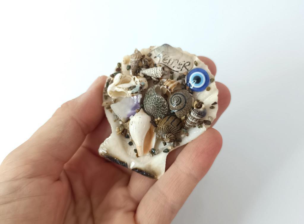Magnet Deniz Kabuklu Buzdolabı Süsü Nazar Boncuklu Deniz Plaj Magnet 