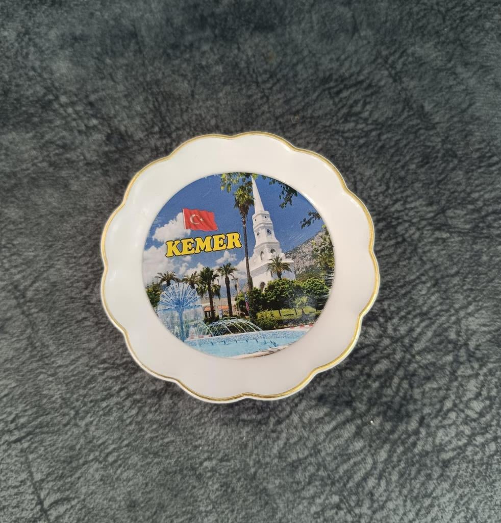 Magnet Tabak Kule Turistik Bayrak Havuz Ağaç Buzdolabı Süsü Mıknatıslı Hediyelik Eşya