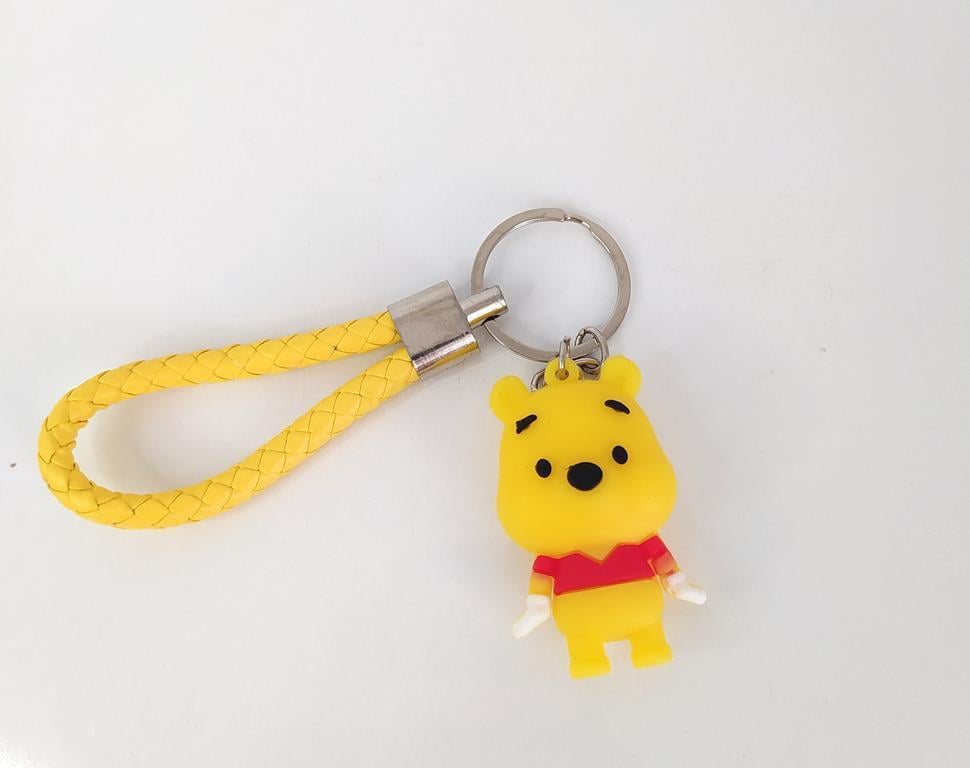 Sevimli Ayı Winnie Silikon Anahtarlık Çanta Süsü