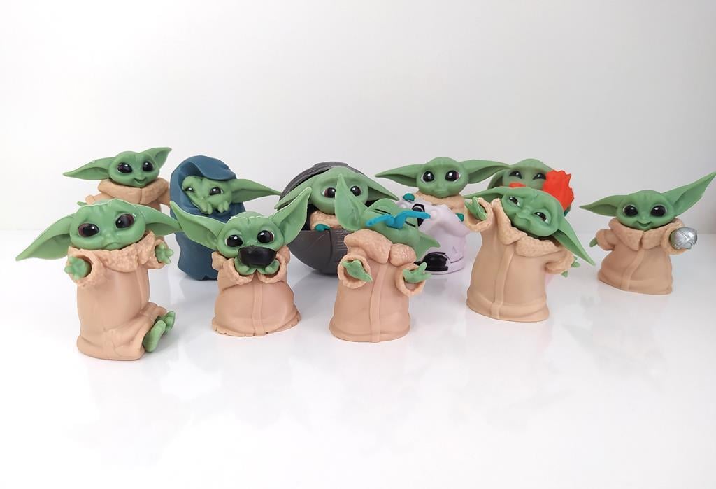 Star Wars Baby Yoda Karakter Mini Figür 10 lu Set Oyuncak 6cm 