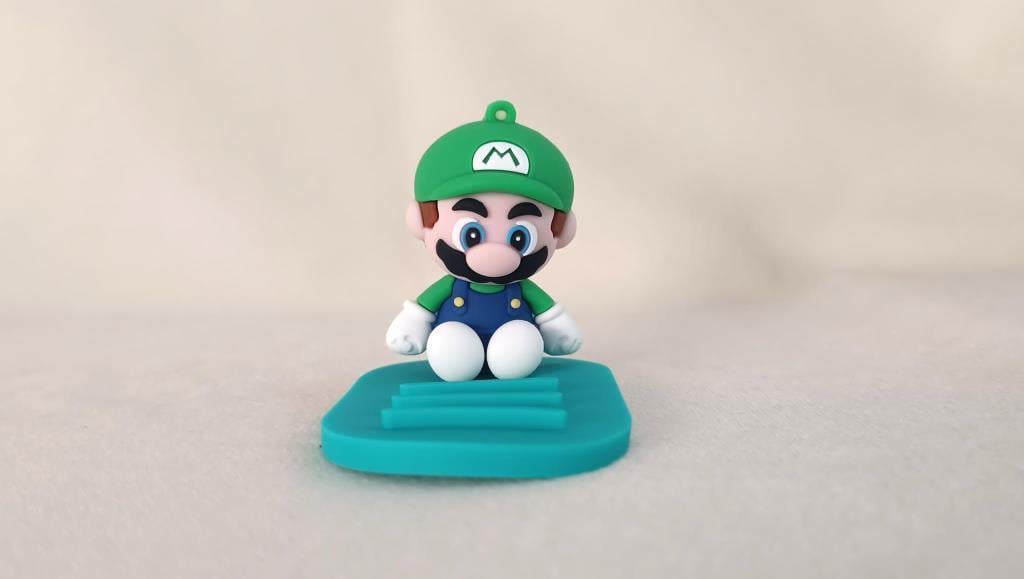Telefon Tutucu Süper Mario Silikon Telefon Standı Karakter Figür Oyuncak 