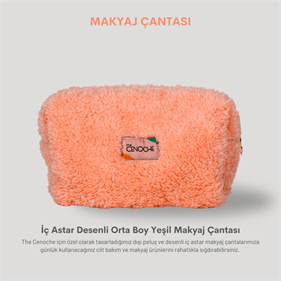 MağazaThe CenocheSomon Rengi Makyaj Çantası