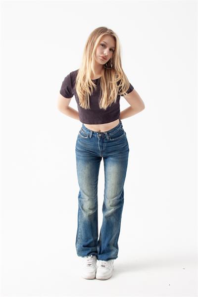 90s Vintage Viscon Kumaş Straight Jean