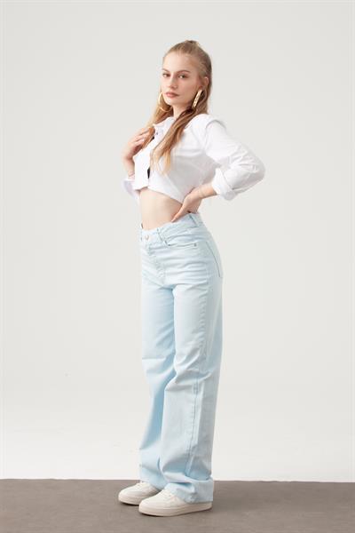 Bebek Mavisi Straight Jean