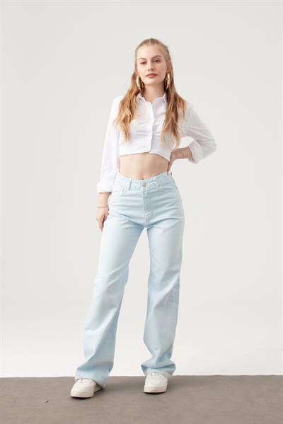 Bebek Mavisi Straight Jean