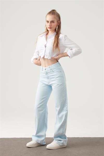 Bebek Mavisi Straight Jean