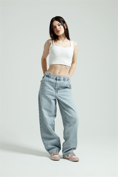 Buz Mavi Skater Jean