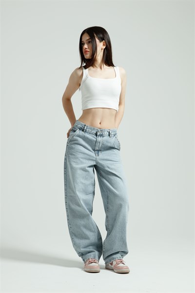 Buz Mavi Skater Jean