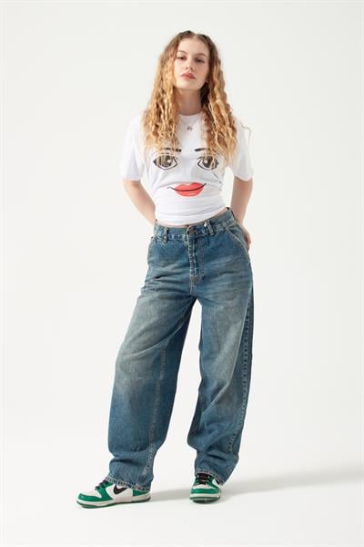 Buz Mavi Tint Skater Jean