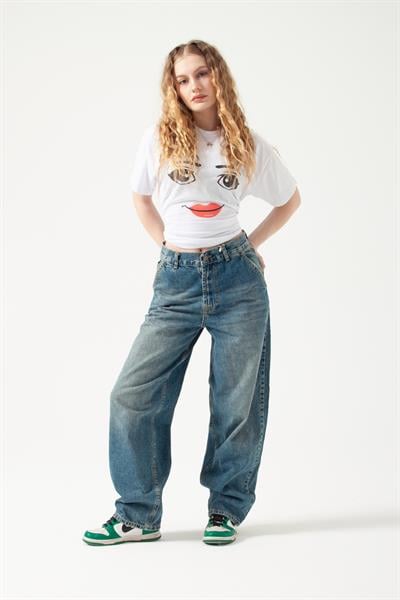 Buz Mavi Tint Skater Jean