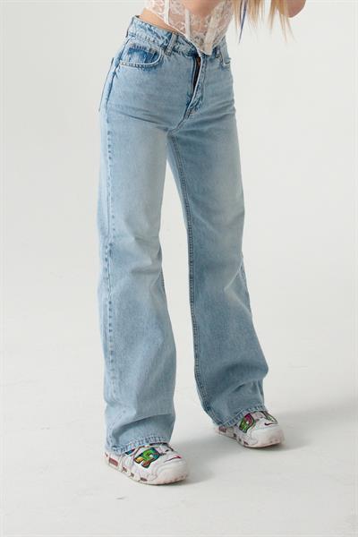 Buz Mavi Tint Straight Jean
