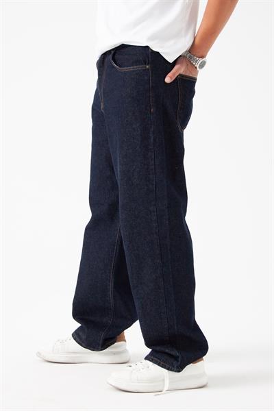 Koyu İndigo Relaxed Baggy Jean