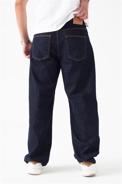 Koyu İndigo Relaxed Baggy Jean