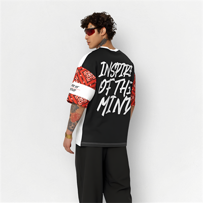 Off The System Detaylı Unisex Oversize Tişört