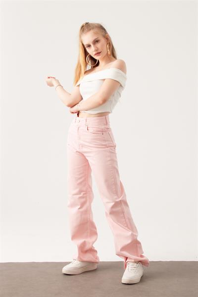 Pembe Straight Jean