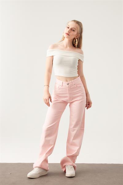 Pembe Straight Jean