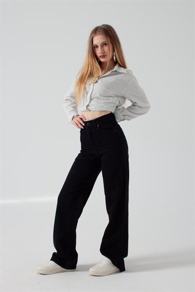 Siyah Straight Jean