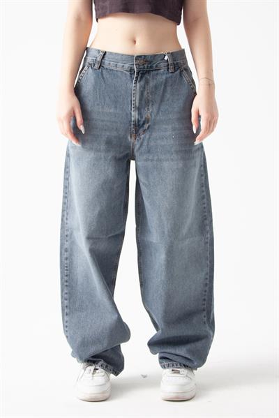 Soluk Mavi Skater Jean