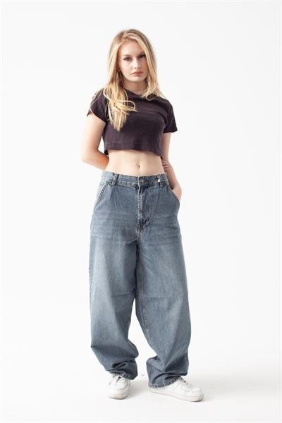 Soluk Mavi Skater Jean