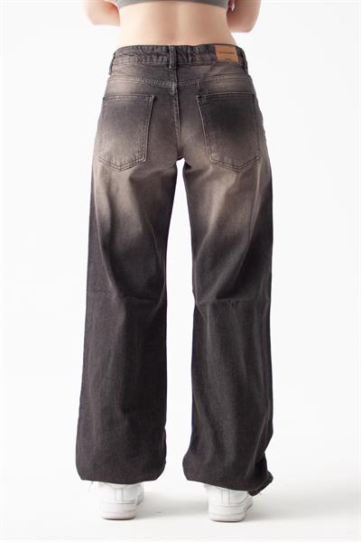 Vintage Kahve Orta Bel Straight Jean