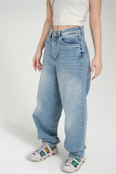 Viscon Kumaş Buz Mavi Tint Skater Jean
