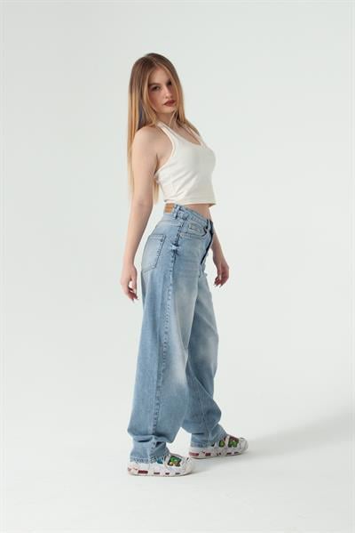 Viscon Kumaş Buz Mavi Tint Skater Jean