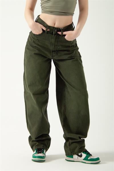 Yeşil Skater Jean