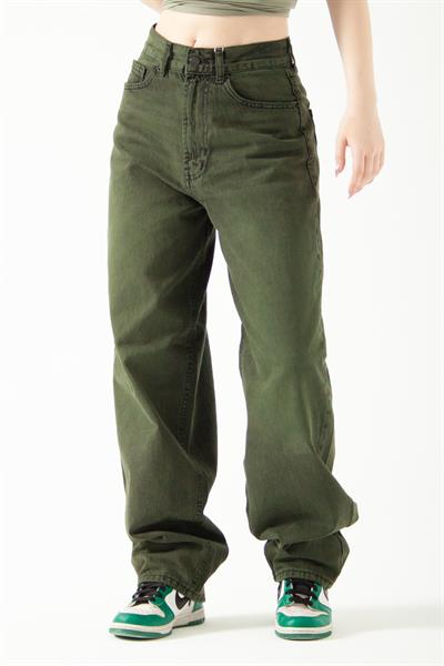 Yeşil Skater Jean