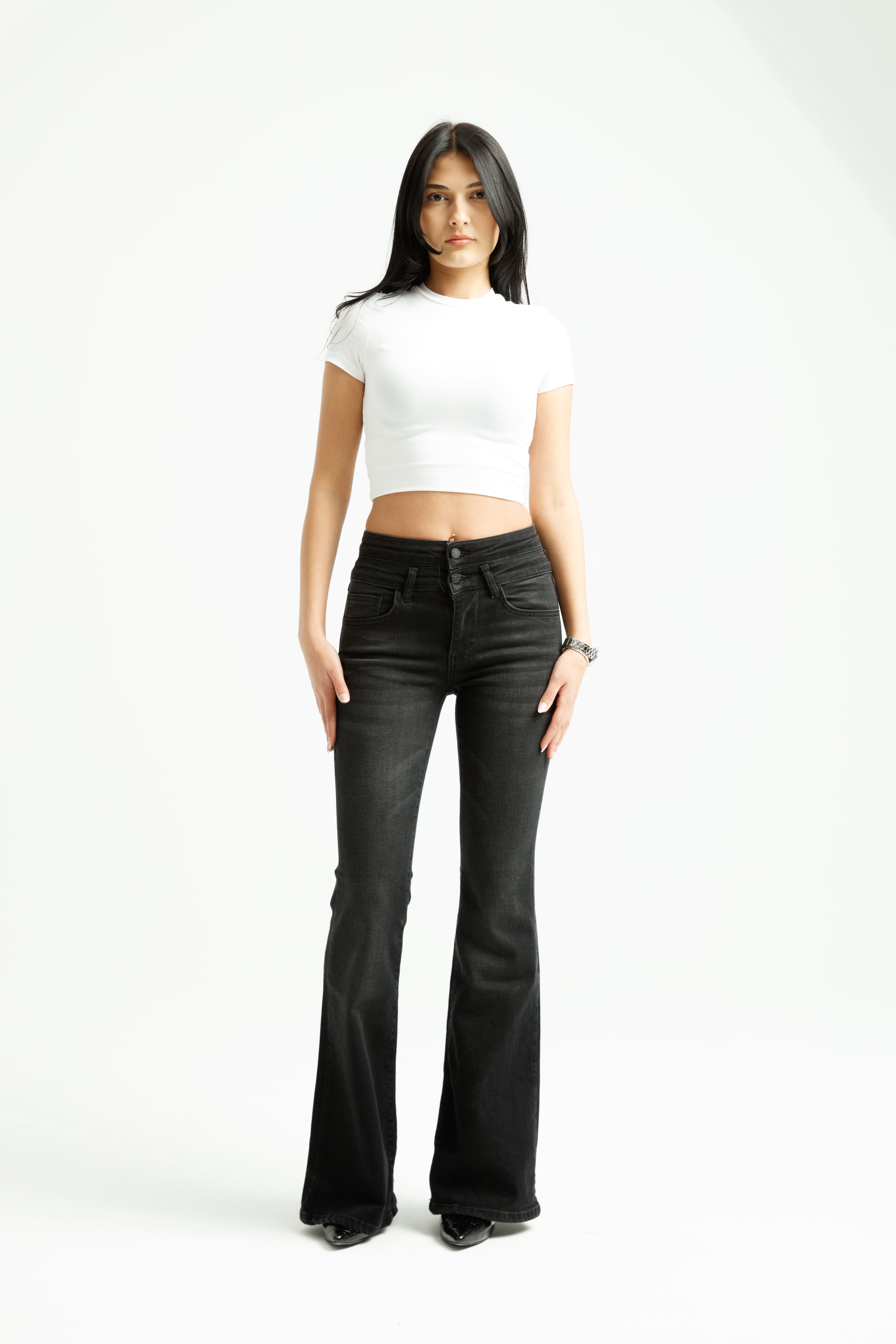 Antrasit Flare Jean