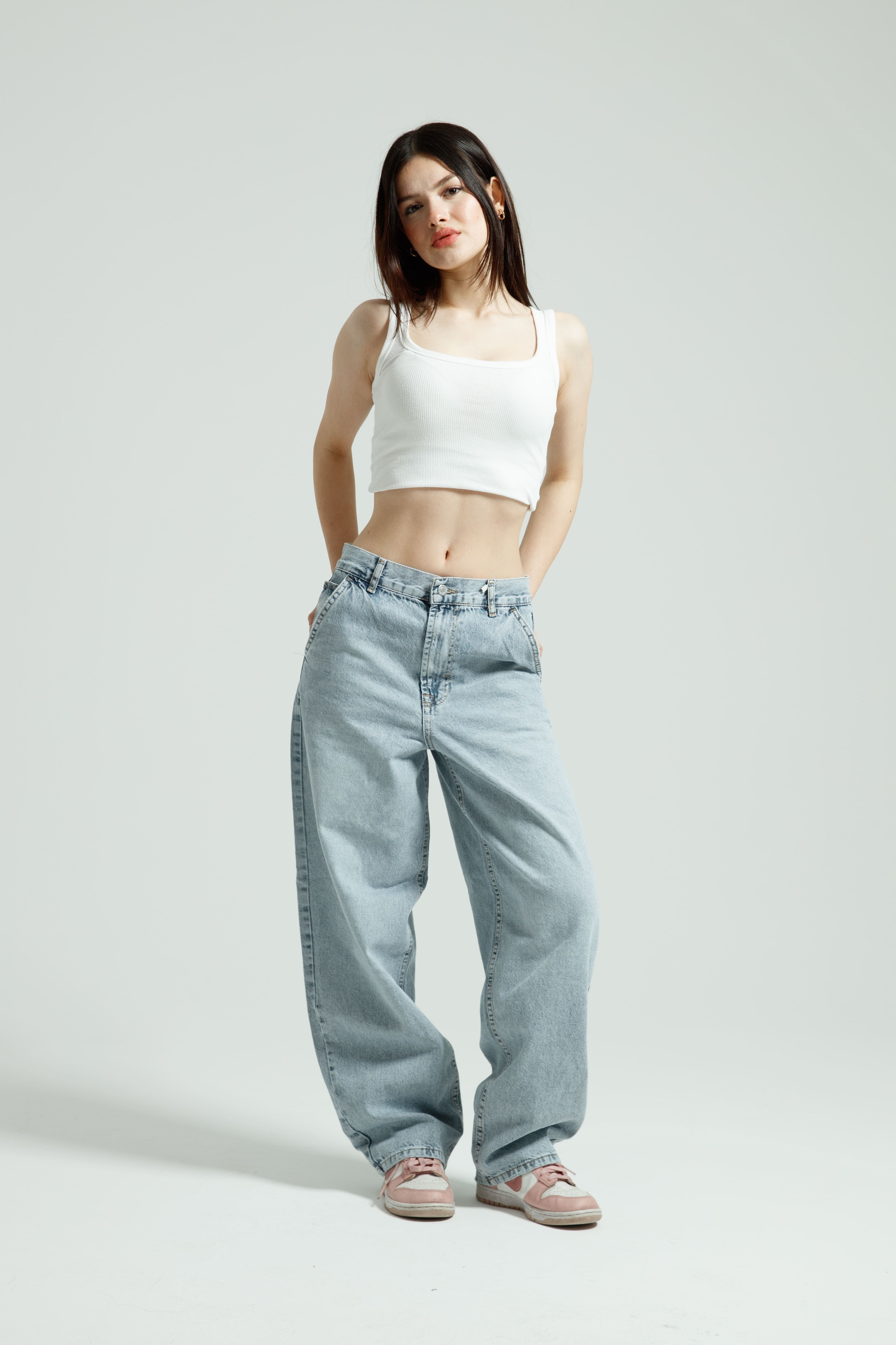 Buz Mavi Skater Jean