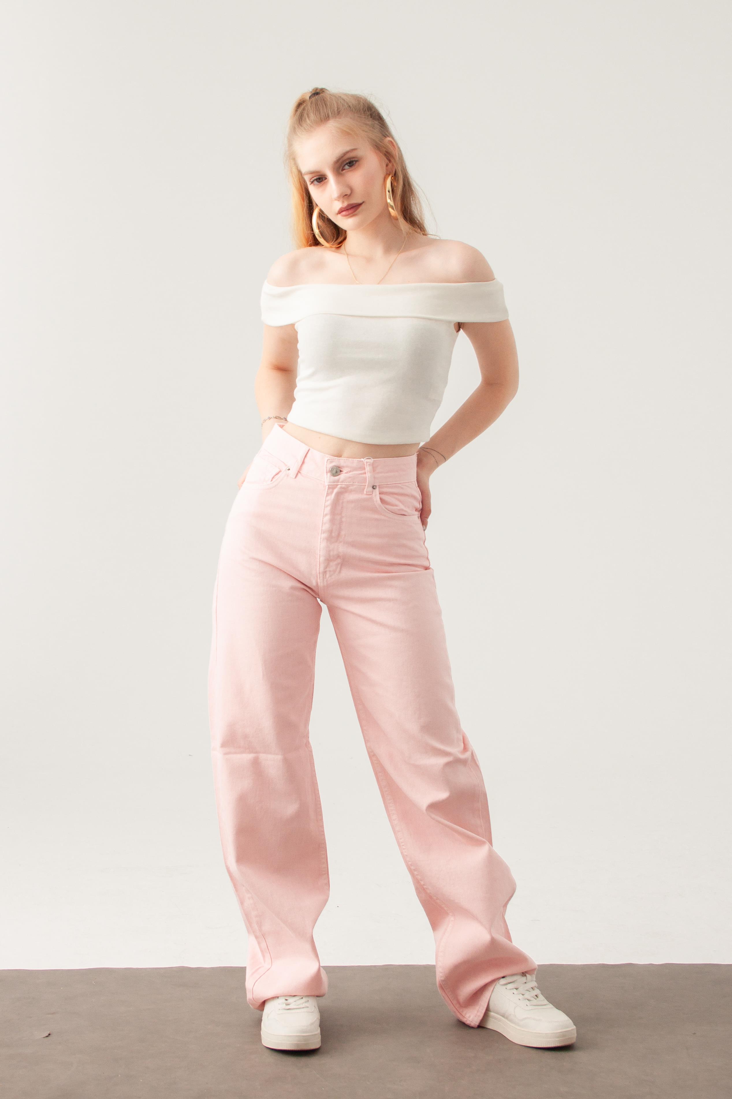 Pembe Straight Jean