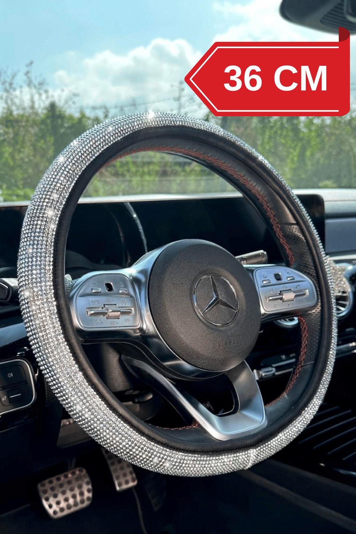 36 cm Full Taş Görünümlü Direksiyon Kılıfı