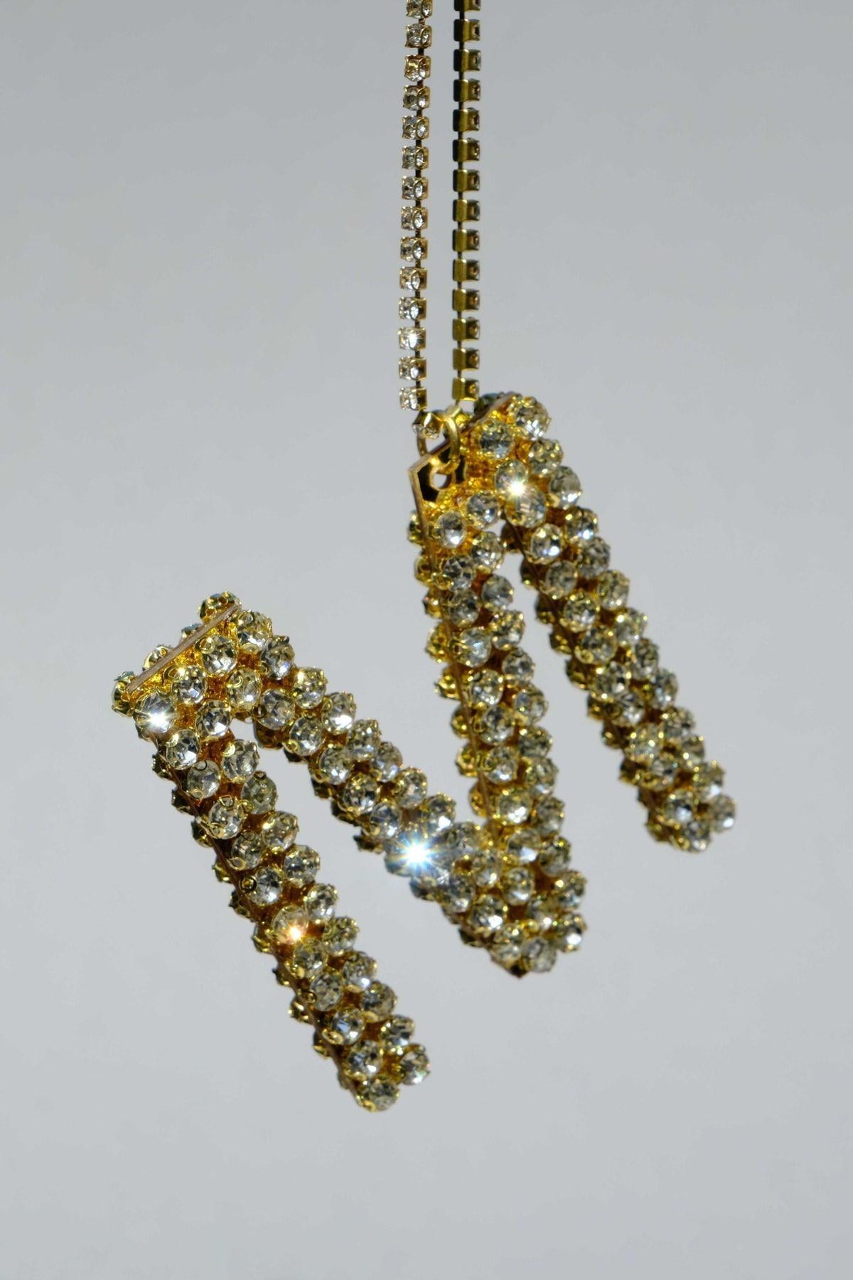 Gold 7 Cm m Harf Dikiz Süsü