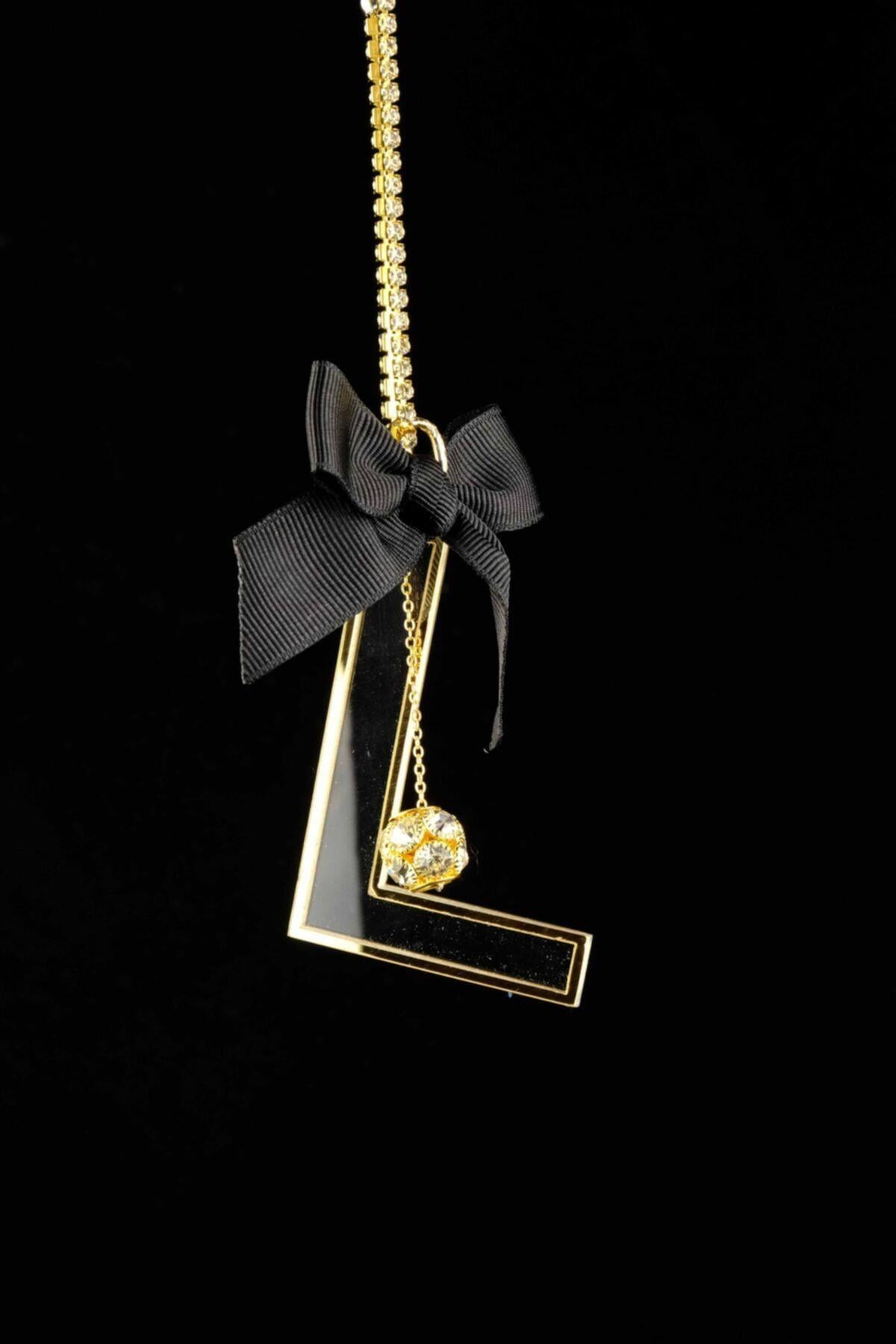Gold Şeffaf Dikiz Süsü L Harf