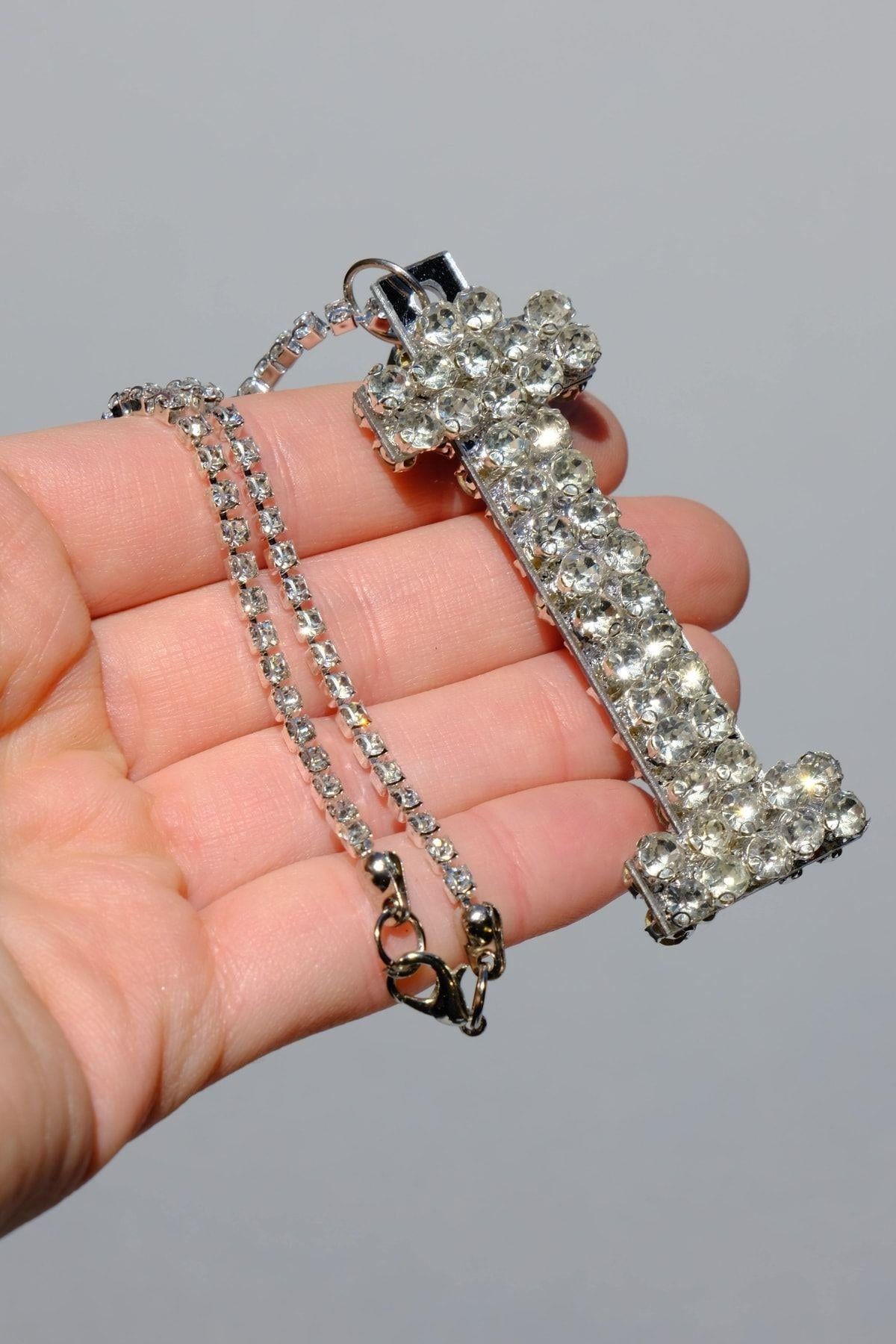 Gümüş 7 Cm ı Harf Dikiz Süsü