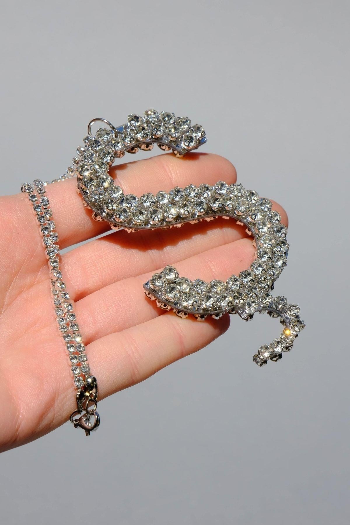 Gümüş 7 Cm ş Harf Dikiz Süsü