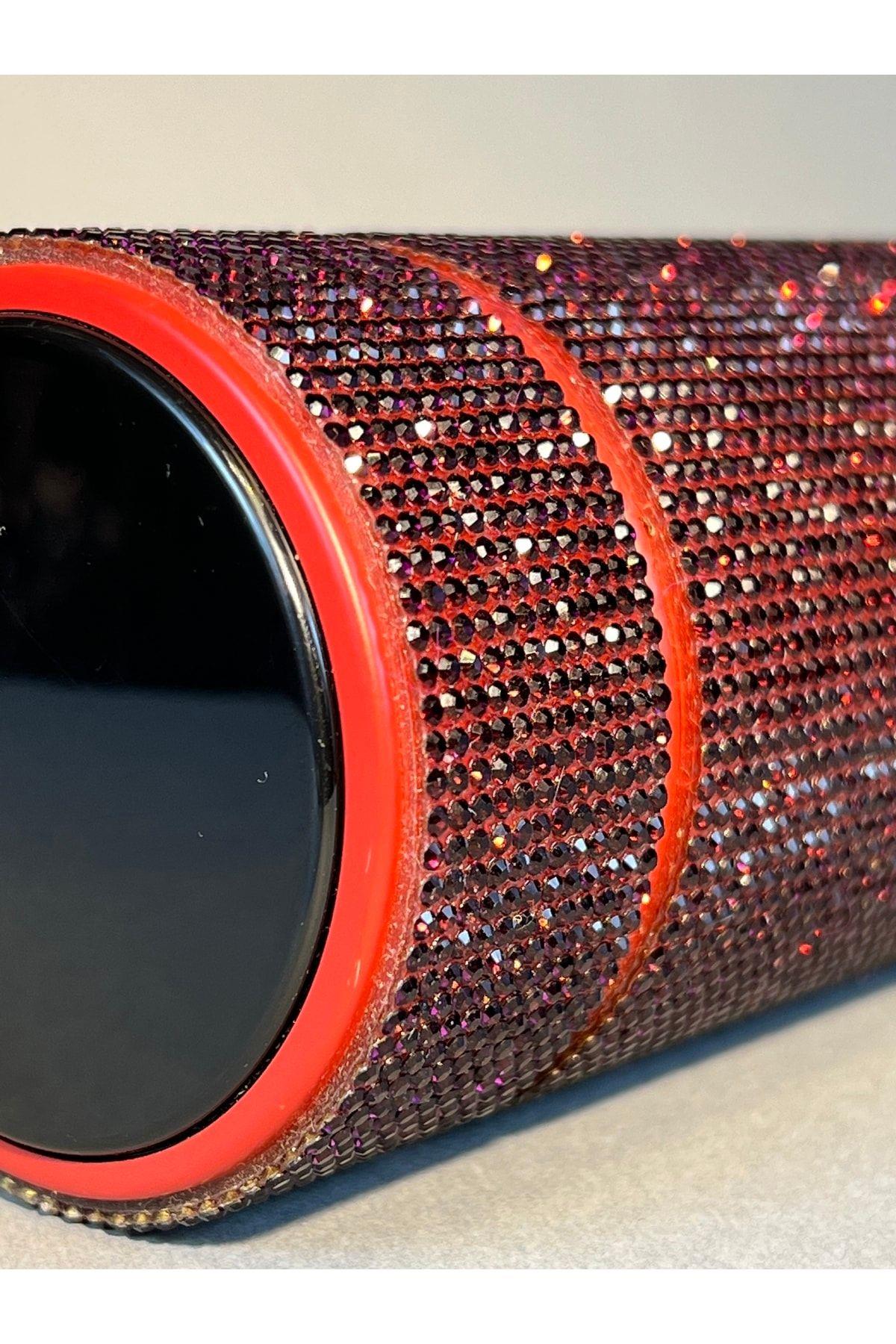 Mor Swarovski Taşlı Dereceli Termos