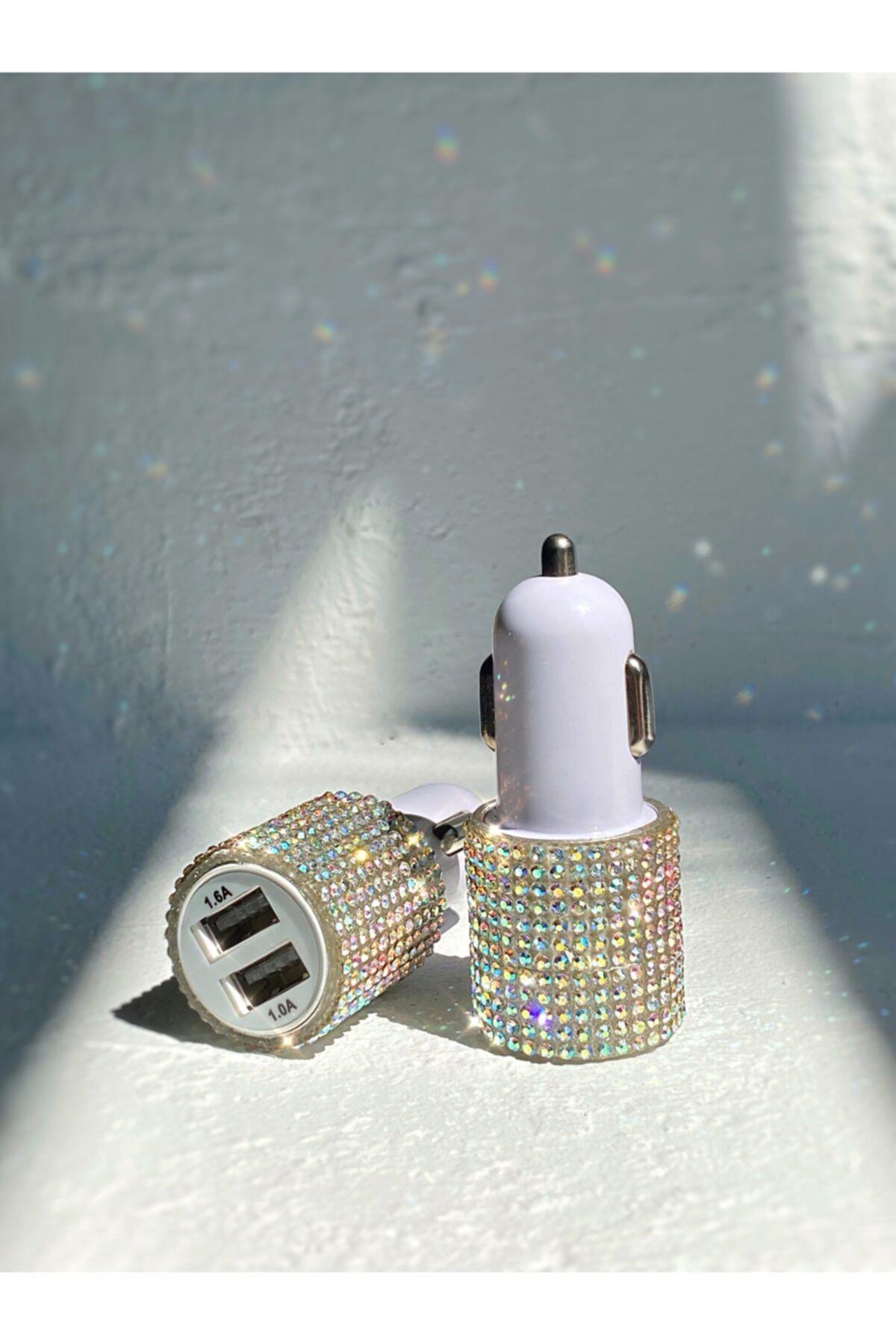 Yaldızlı Swarovski Araç Çakmaklık Şarj Cihazı