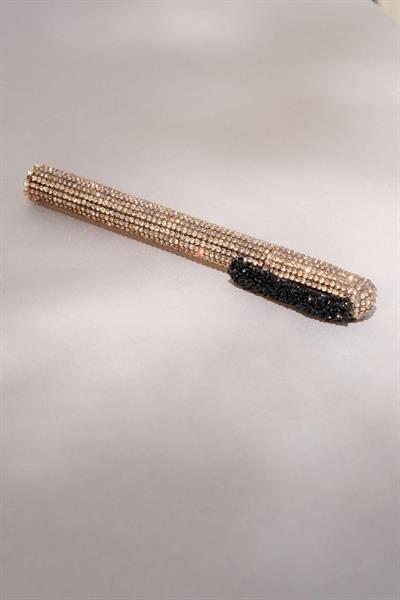 Gold Swarovski Taşlı Tükenmez Kalem