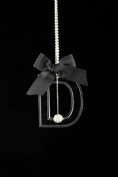 Gümüş Şeffaf Dikiz Süsü D Harf