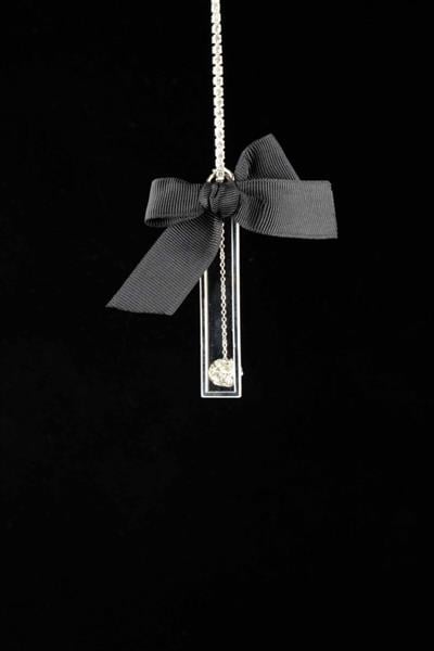 Gümüş Şeffaf Dikiz Süsü I Harf