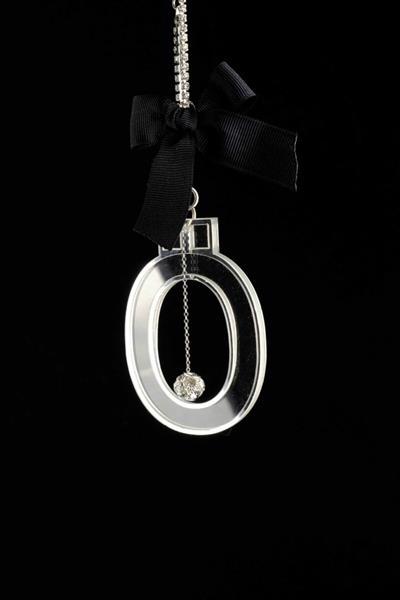 Gümüş Şeffaf Dikiz Süsü Ö Harf