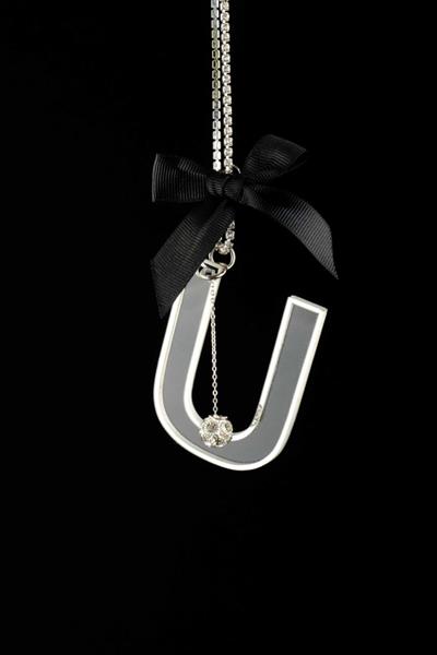 Gümüş Şeffaf Dikiz Süsü U Harf