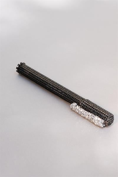 Siyah Swarovski Taşlı Tükenmez Kalem