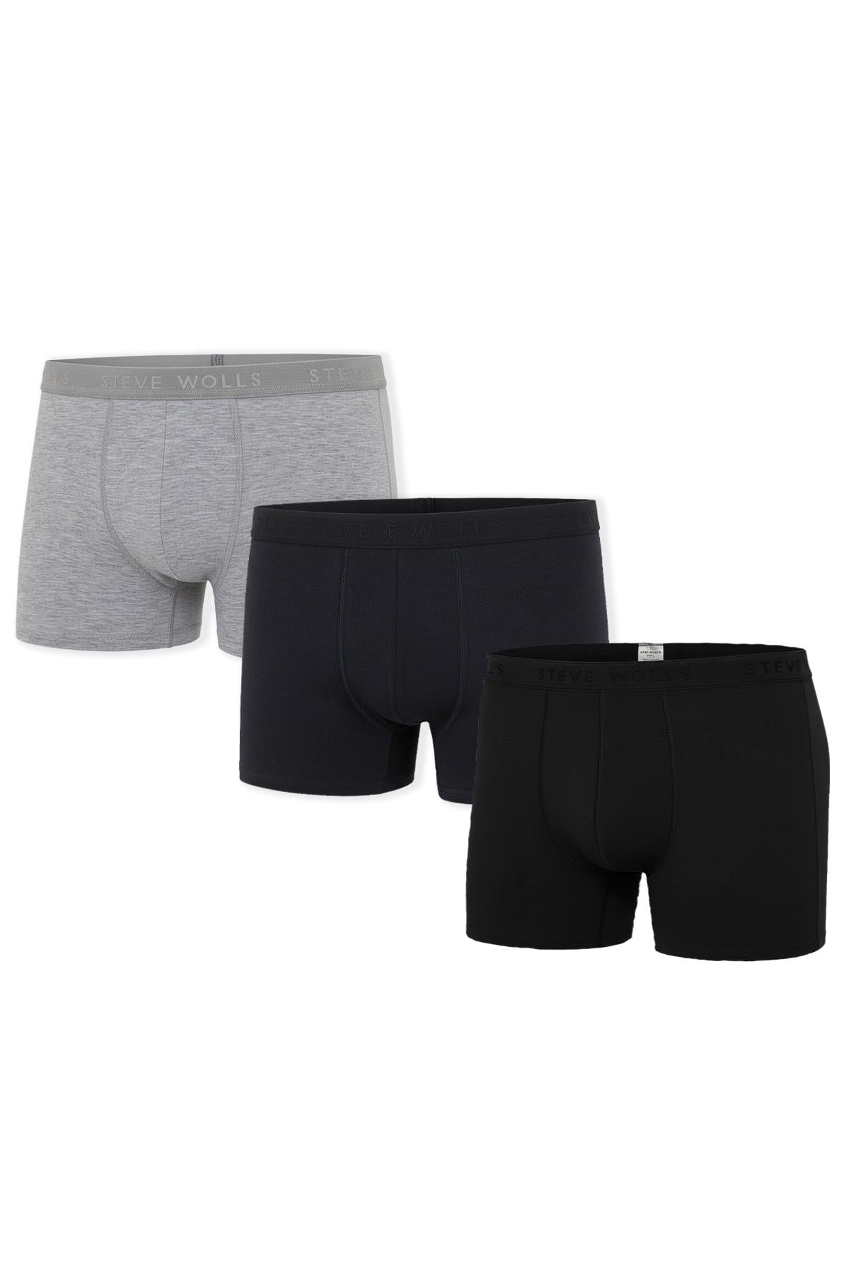 Erkek Renkli 3’Lü Likralı Boxer - 24100