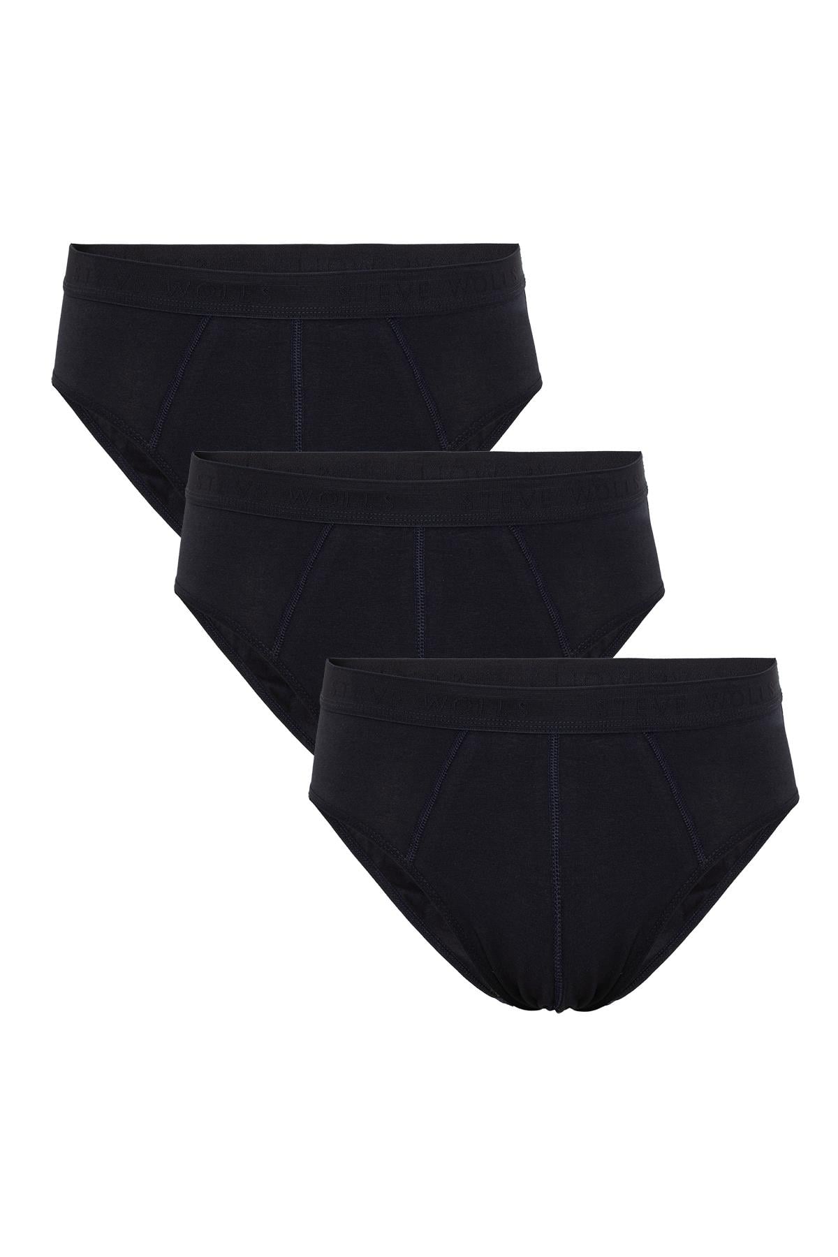Erkek Lacivert 3’Lü Slip Külot - 23001