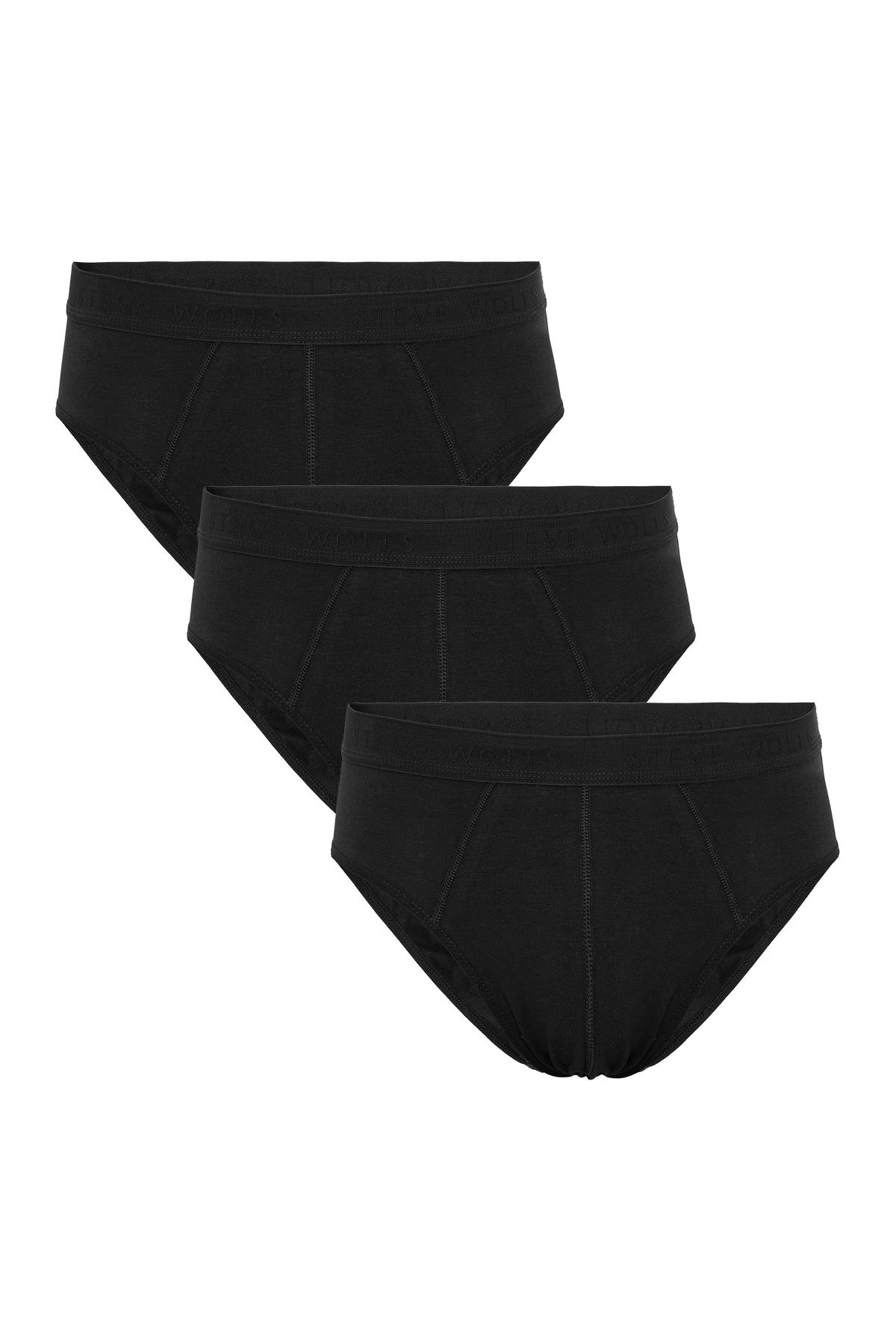 Erkek Siyah 3’Lü Slip Külot - 23001